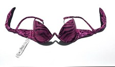 Reggiseno bikini Tezenis Fucsia e Nero Zebrato animalier per Giulia De Lellis