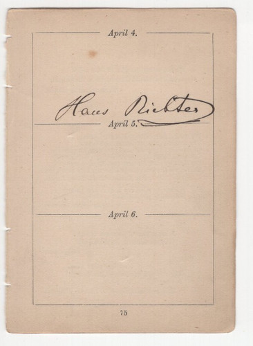 Hans richter - hans, (1843-1916)