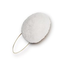 Nappina in legno e lana Bianca