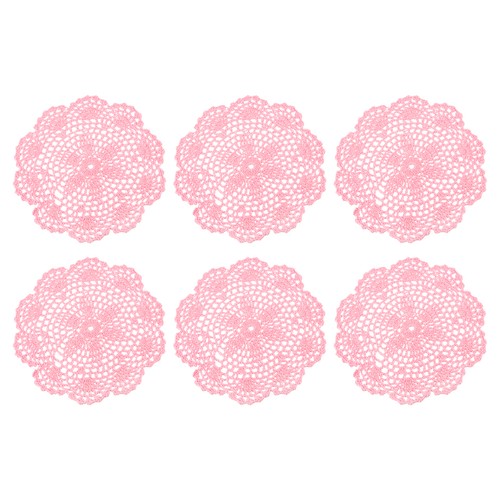 6pcs centrini all - 6pcs, all'uncinetto