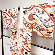 Indumento intimo giapponese Kimono Nagajun antico Qinghai wave streamline