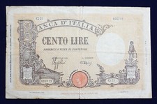 1942 Italy 100 Lire Banknote