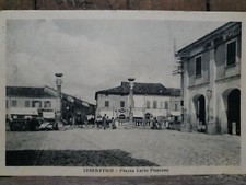 CESENATICO FC PIAZZA CARLO PISACANE PERSONE NEGOZI ANIMATA CARTOLINA QUADRO -A3