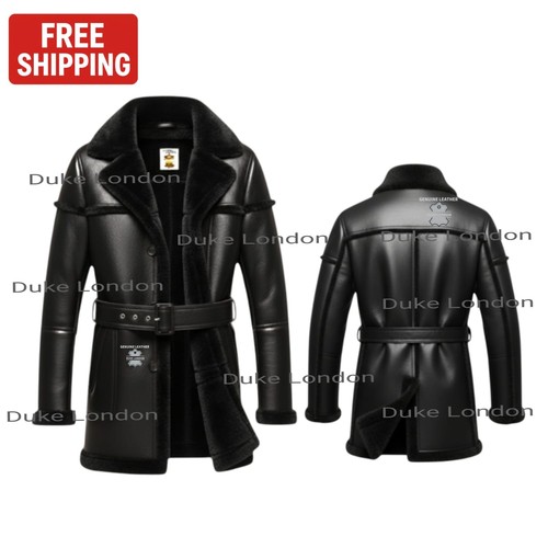 Cappotto lungo uomo vera pelle