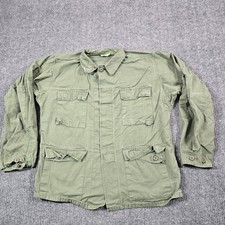 Giacca vintage US Army uomo media regolare oliva giungla fatica ripstop anni 80