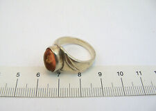 ANELLO ARGENTO E AMBRA SILVER RING  NATURAL AMBER STONES