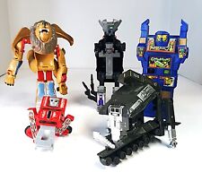 Lotto 5 action figure KO Transforming Robot vintage con Go-Bot Kabuto Buddy L