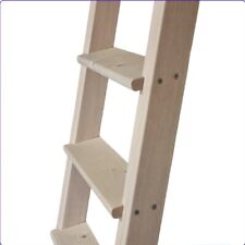 Scala scaletta a pioli in legno massello per soppalco letto a castello soffitta