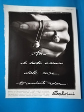 RITAGLIO GIORNALE CLIPPING PUBBLICITA' SALVINI PERLE GIOIELLI COLLEZIONE - (96)