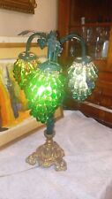 VINTAGE TABLE LAMP MULTICOLOR MURANO DROPS GLASSES 1940