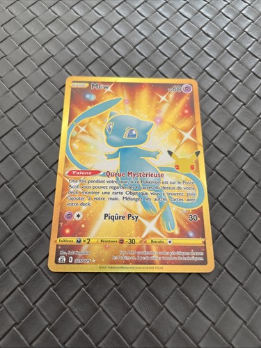 Carte pokémon mew - pokémon, gold