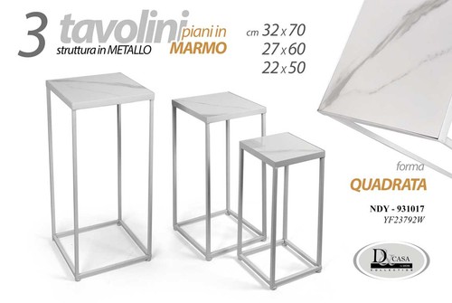 Set tavolini colonnine - tavolini,