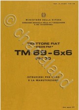 ESERCITO Trattore Medio Fiat 6605FN TM69 FH70 6x6 1977 Manual DVD