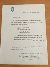 Lettera inviata da Umberto II
