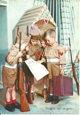 Cartolina Soldatini, Piccoli Soldatini verso il Congedo, Blocco/lot 2 cartoline