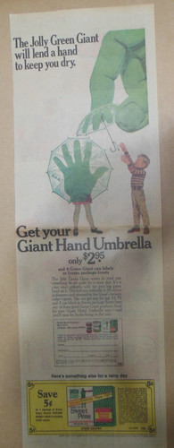 Pubblicità gigante verde