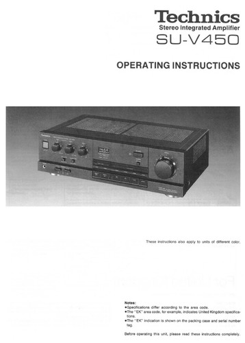 Technics v450 ampli - ampli,