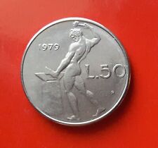 50 LIRE 1979 ERRORE - FRATTURA SULLO 0 DEL VALORE AL ROVESCIO [A646]