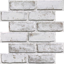 Mattoni 3D Adesivi Murali Marrone, 10 Pezzi 30 X 30Cm, Alta Qualità PVC Pannelli