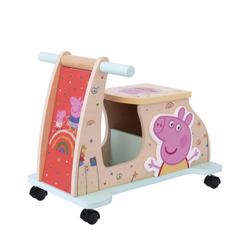 Peppa pig cavalcabile legno - peppa,