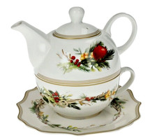 Teiera con tazza e piattino Porcellana Carol  Brandani 91089