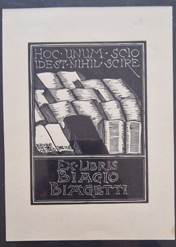 Bruno osimo ex libris - osimo.,
