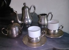 Antico Servizio da caffè In Argento 800