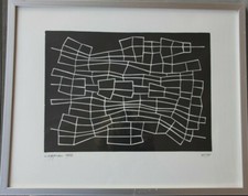 Linogravure signée numéroté