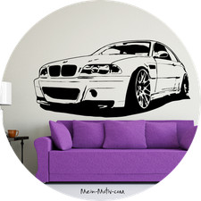 Adesivo murale BMW M3 CSL E46