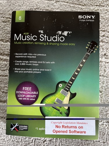 Sony acid music - acid, studio