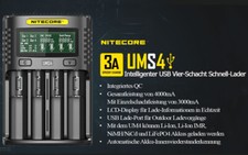 Nitecore UMS4 - Caricabatterie