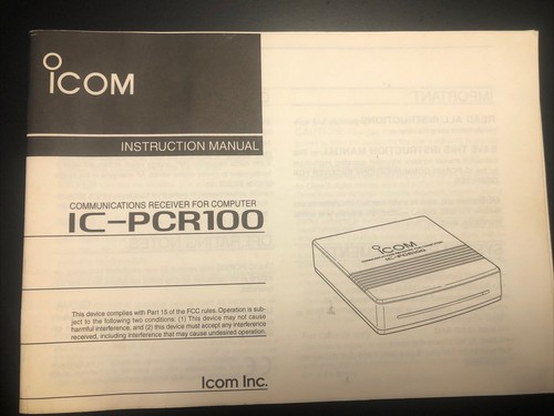 Icom pcr100 manuale - icom,