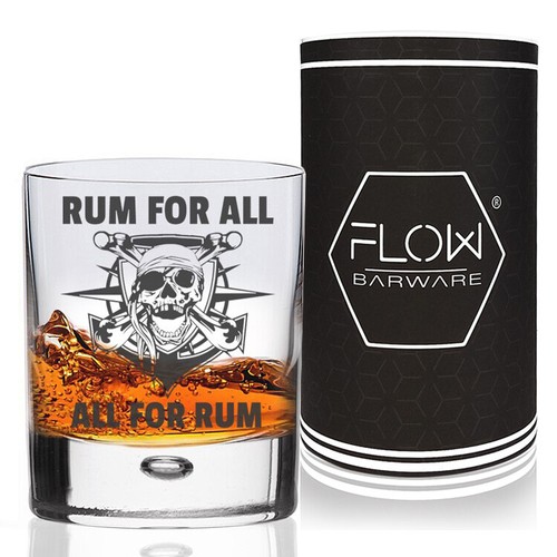Rum glass pirate - rum,