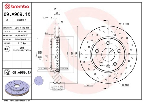 Brembo dischi freno - brembo, forati