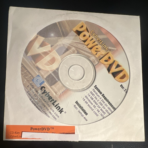 Cyberlink powerdvd ver 2 - powerdvd, 2.0