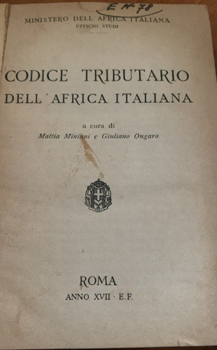 Codice tributario dell africa - codice,
