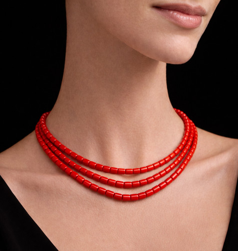 Collana fili con perline - a,