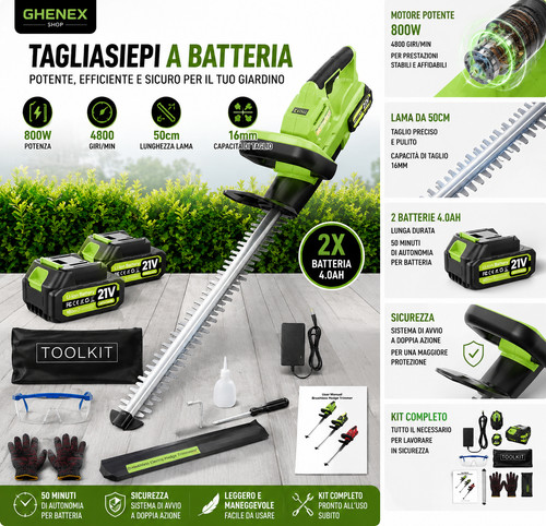 Tagliasiepi batteria cm - tagliasiepi,