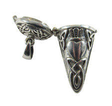 Ciondolo pendolo Claddagh con