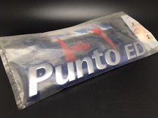FIAT PUNTO ED LOGO ORIGINALE SIGLA EMBLEMA FREGIO STEMMA SCRITTA TARGHETTA BADGE