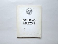 Galliano Mazzon Catalogo