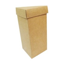 Scatola Coperchio Avana 8x8x18