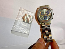 Orologio SWATCH Irony Diaphane Chrono SVCK4002AG Icestorm  Cinturino Acciaio