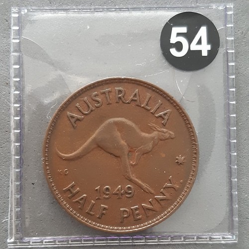 Australia half penny - "half, penny"