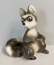 CERAMICA Zaccagnini FIGURA PROCIONE epoca 900 FIGURA ANIMALE serie WALT DISNEY