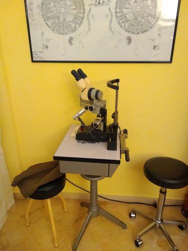 Iridoscopio medico con base - medico,