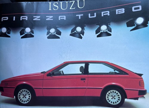 The isuzu piazza turbo - the,
