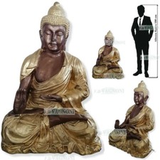 STATUA BUDDHA BUDDA CM. 120 IN VETRO RESINA INTERNO ESTERNO ARTE SACRA ARREDO 