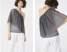 Club Monaco Zuwema Chandails maglia monospalla ~ M semi-velato