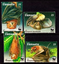 Vanuatu 1996 Volpi Volanti - WWF Set Completo Mint MNH SC 673-676